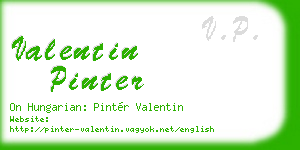 valentin pinter business card